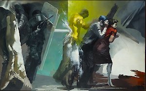 Arno Rink, Terror, 1979, © VG Bild-Kunst Bonn, 2019